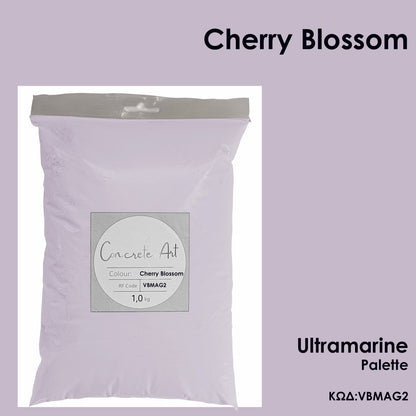 Τσιμέντο καλλιτεχνίας σκόνη χρώμα Cherry Blossom Ultramarine Palette – Concrete Art