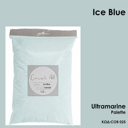 Τσιμέντο καλλιτεχνίας σκόνη χρώμα Ice Blue Ultramarine Palette – Concrete Art
