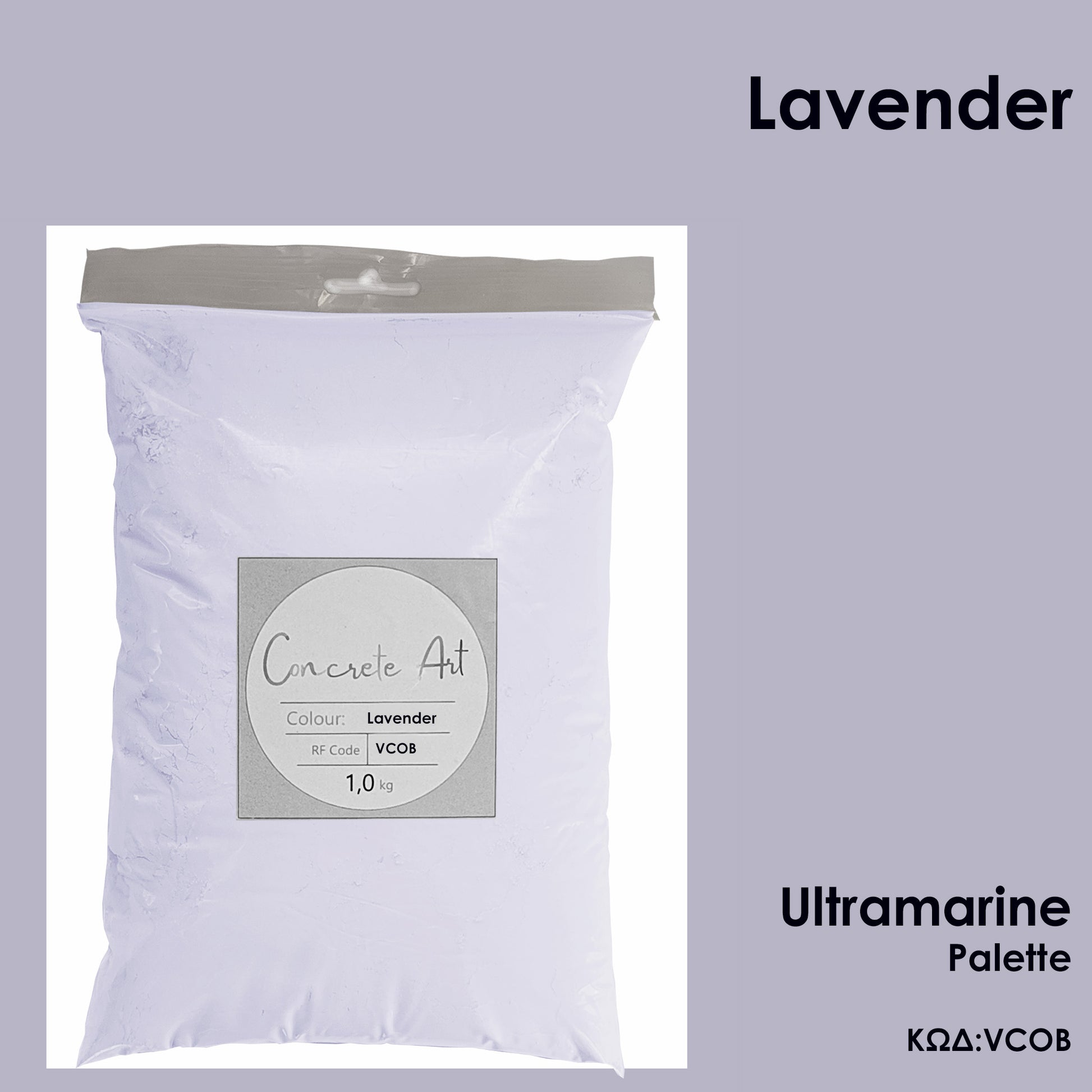 Τσιμέντο καλλιτεχνίας σκόνη χρώμα Lavender Ultramarine Palette – Concrete Art