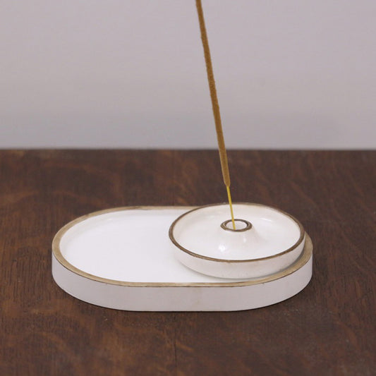 Porcelain White - Incense holder