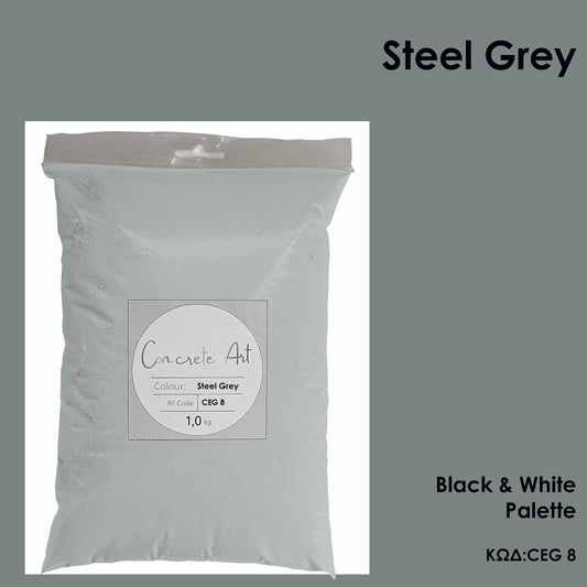 Τσιμέντο καλλιτεχνίας σε χρώμα Steel Grey – Concrete Art