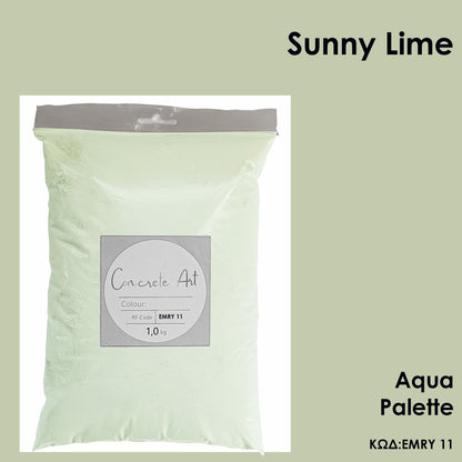 Τσιμέντο καλλιτεχνίας σε χρώμα Sunny Lime – Concrete Art
