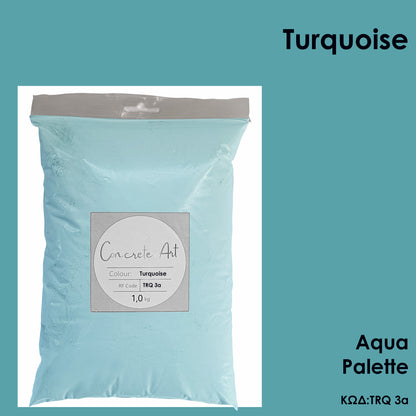 Τσιμέντο καλλιτεχνίας σε χρώμα Turquoise – Concrete Art